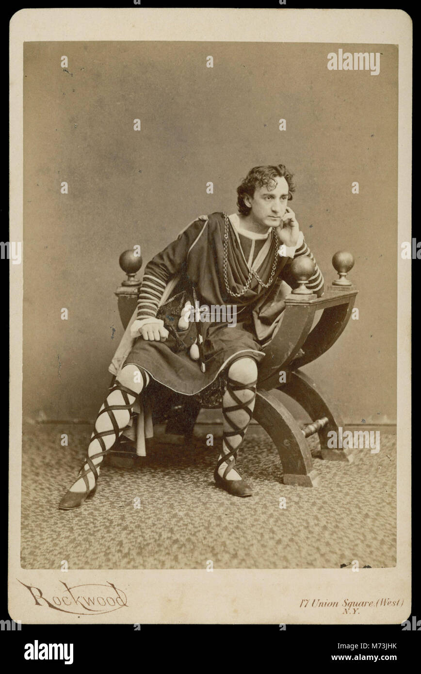 A photograph of Edwin Booth, a renowned American actor, in costume for ...