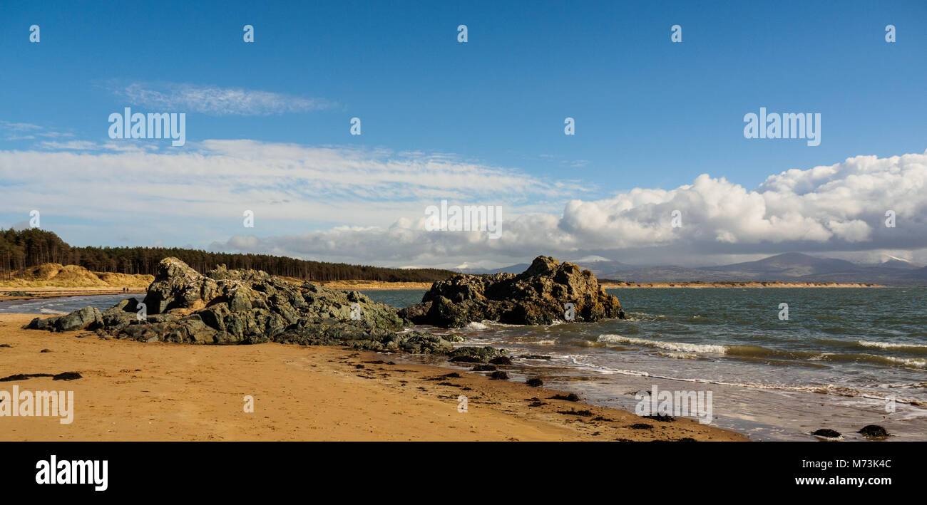 Newborough Warren Beach, Anglesey, Wales Stock Photo Alamy