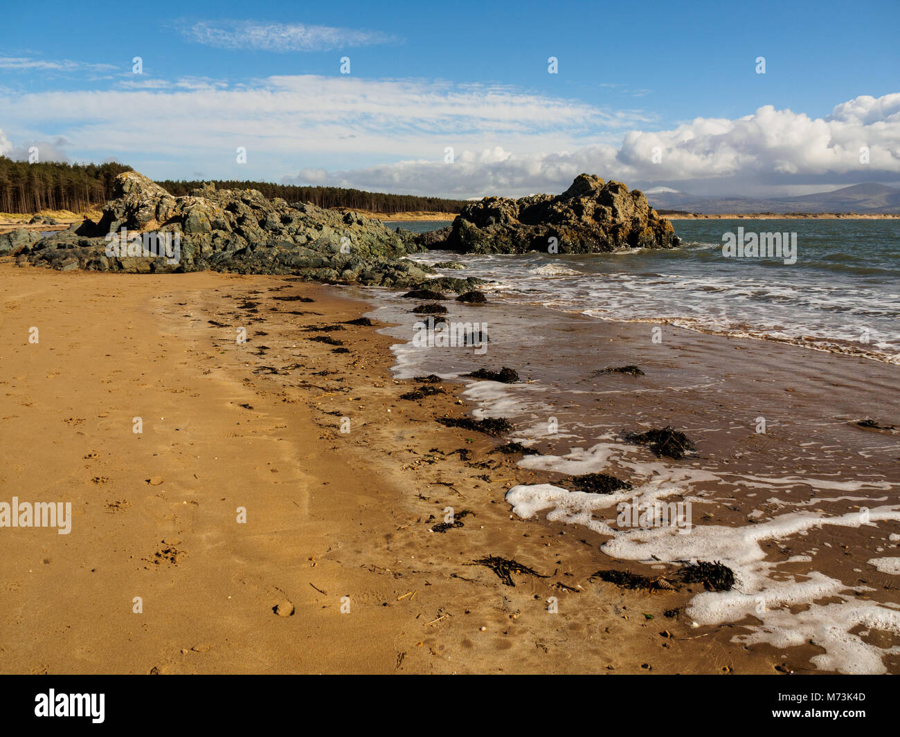 Newborough Warren Beach, Anglesey, Wales Stock Photo Alamy