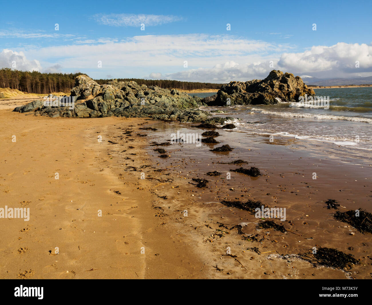 Newborough Warren Beach, Anglesey, Wales Stock Photo Alamy