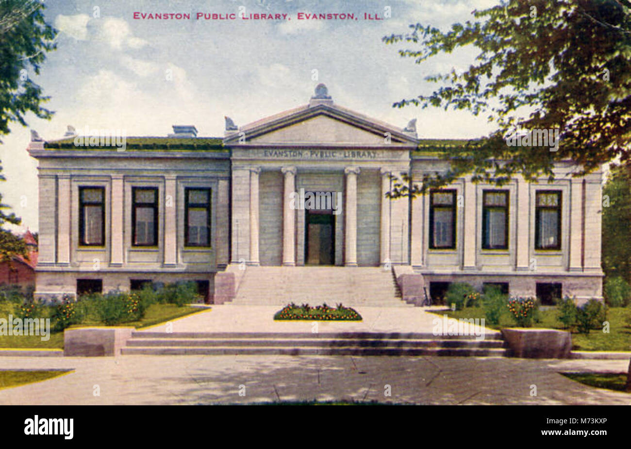 Evanston Public Library (NBY 3643 Stock Photo Alamy