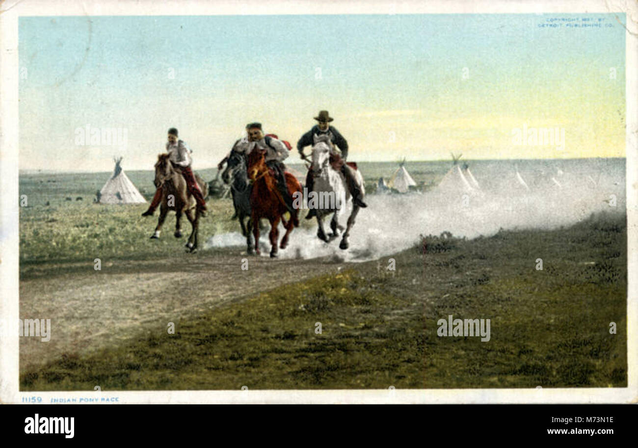 An image of an Indian Pony Race, a traditional event that celebrates ...