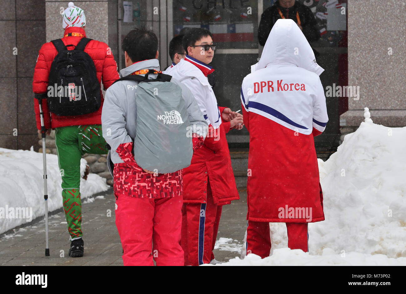Pyeongchang, South Korea. 08 March 2018, Paralympics. Athlete's village