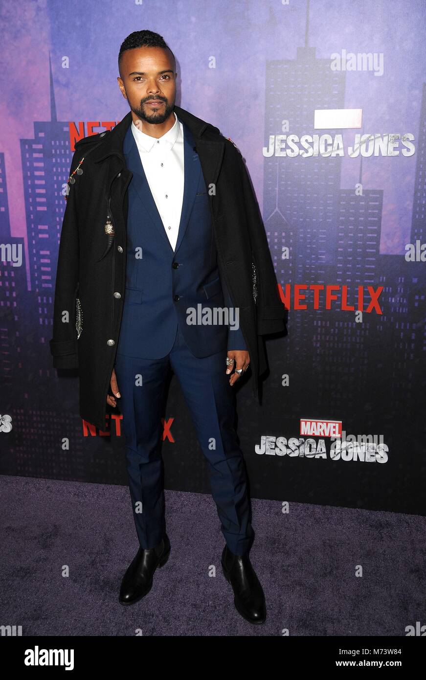 Eka Darville at arrivals for MARVEL’S JESSICA JONES Season 2 Premiere, AMC Loews Lincoln Square, New York, NY March 7, 2018. Photo By: Kristin Callahan/Everett Collection Stock Photo