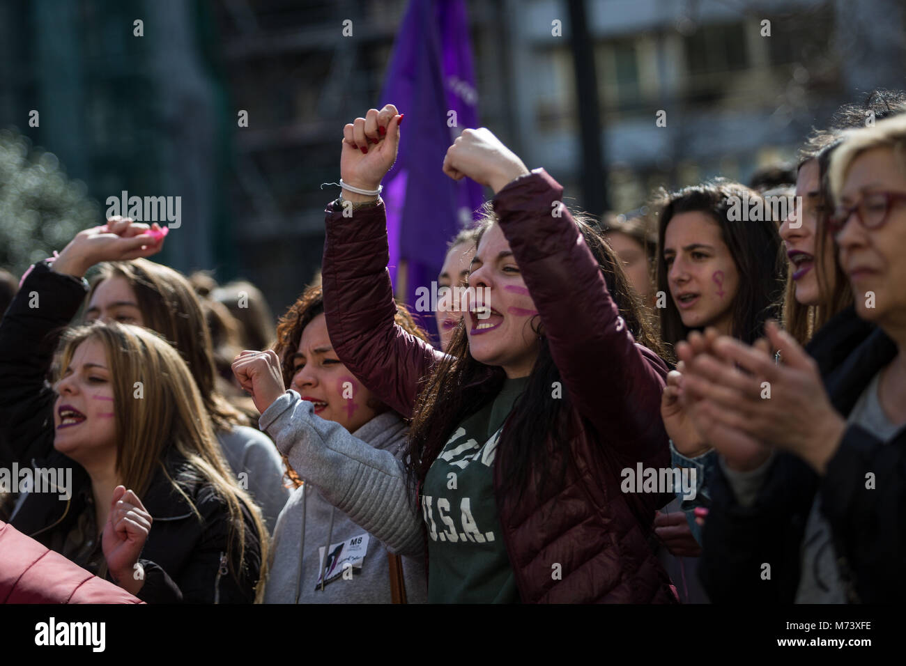 Basque Pritest March 8 basque country hi-res stock photography and images - Alamy