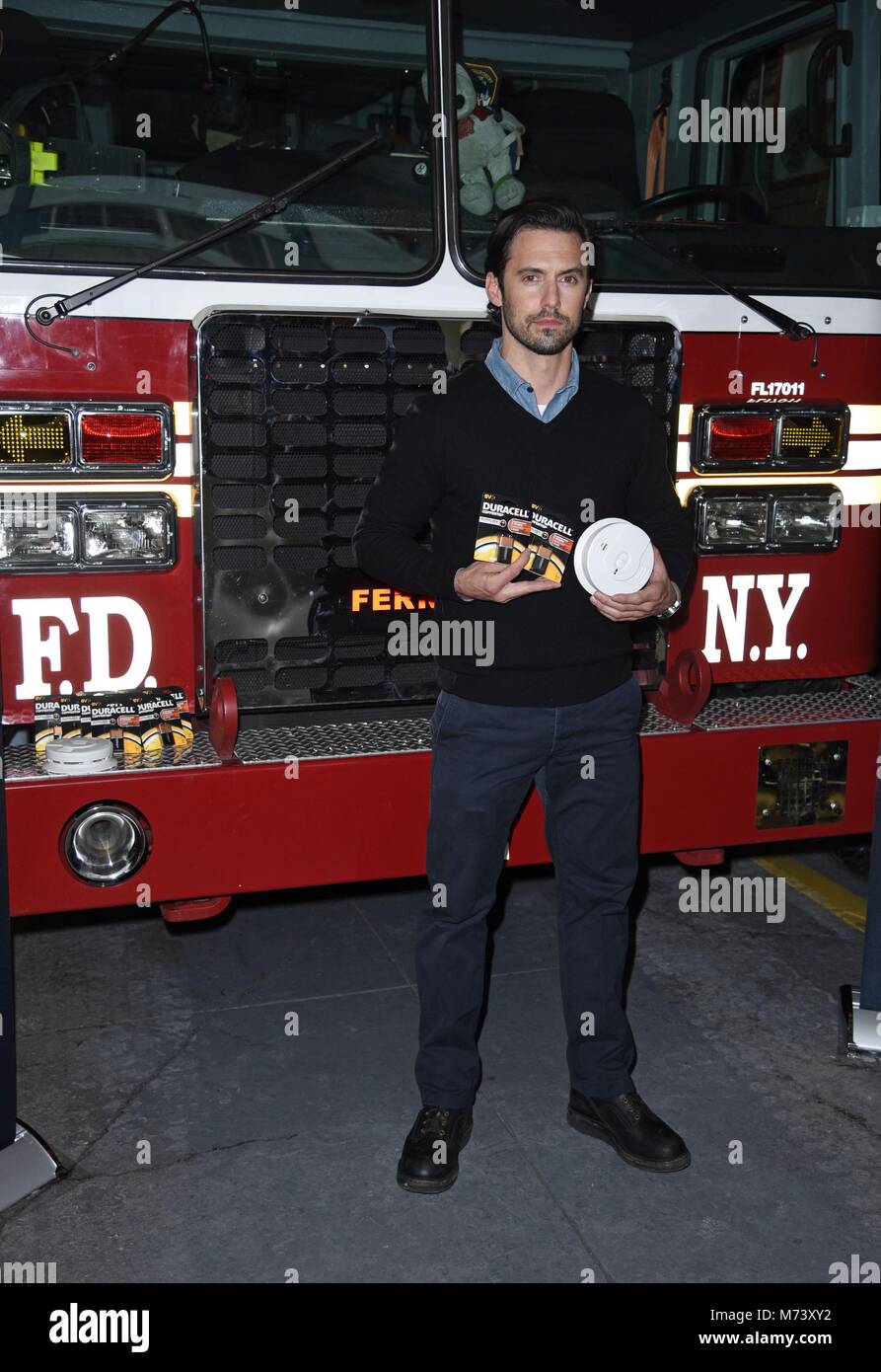 New York, NY, USA. 8th Mar, 2018. Milo Ventimiglia, joins Duracell and(02)