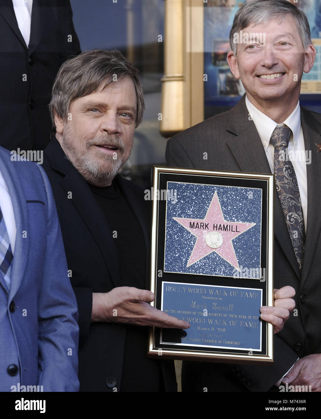 Los Angeles, California, USA. 8th Mar, 2018. Actor Mark Hamill, attends his Hollywood Walk of Fame Star ceremony where he was the recipient of the 2,630th star on the Hollywood Walk of Fame in the category of Motion Pictures on March 8, 2018 in Los Angeles. Credit: Ringo Chiu/ZUMA Wire/Alamy Live News Stock Photo