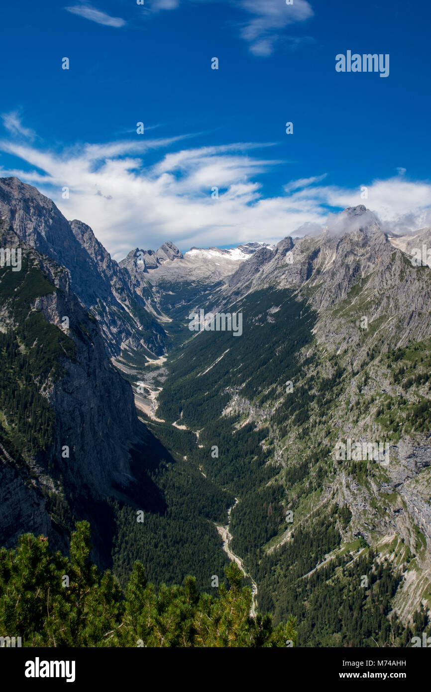 zugspitze mountain in the bavarian alps Stock Photo
