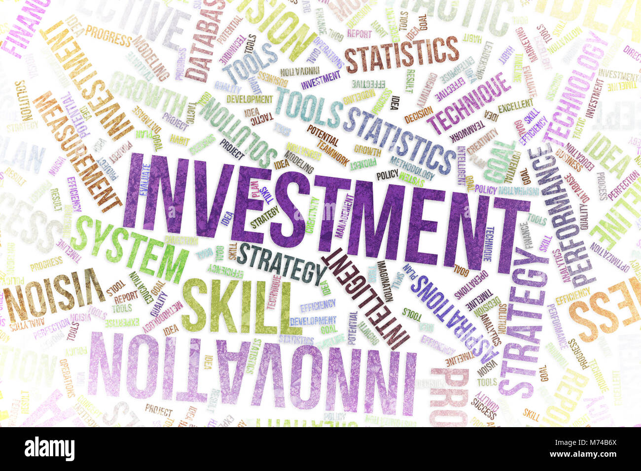 Investment, business conceptual word cloud for for design wallpaper ...