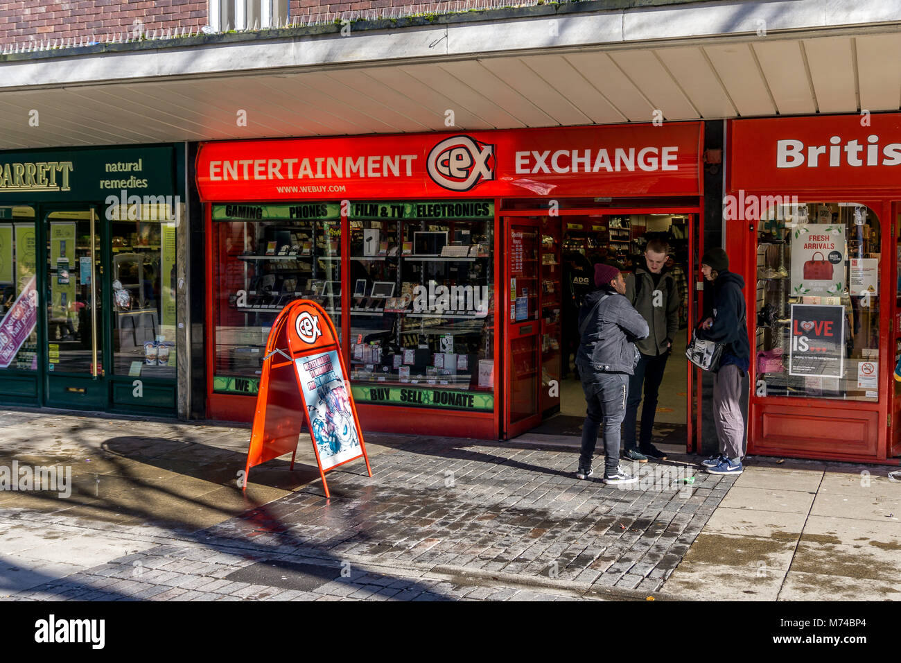 CEX exchange, New street, Huddersfield, West Yorkshire, England, UK. Stock Photo