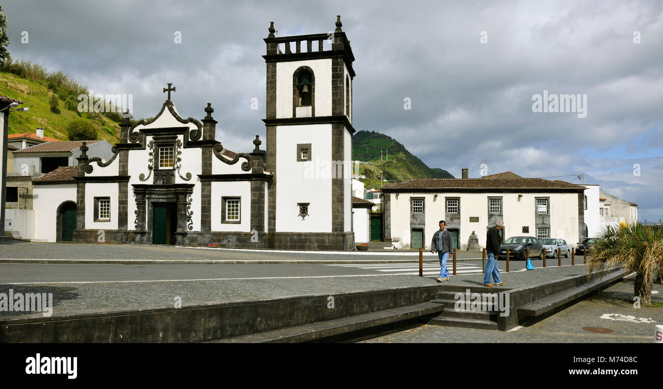 Our Lady of Rosário church, Povoação. São Miguel, Azores islands. Portugal Stock Photo
