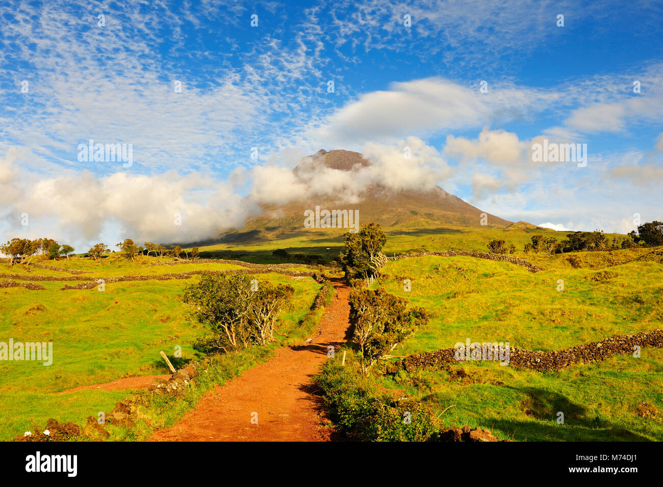 Pico volcano. Azores islands, Portugal Stock Photo