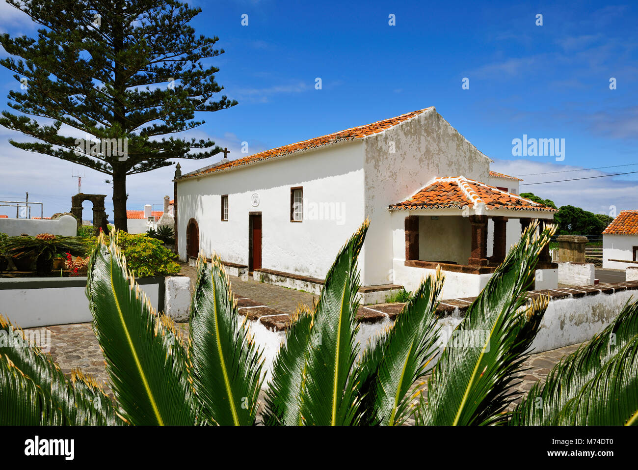 Capela dos Anjos (chapel), Santa Maria island. Azores, Portugal Stock Photo