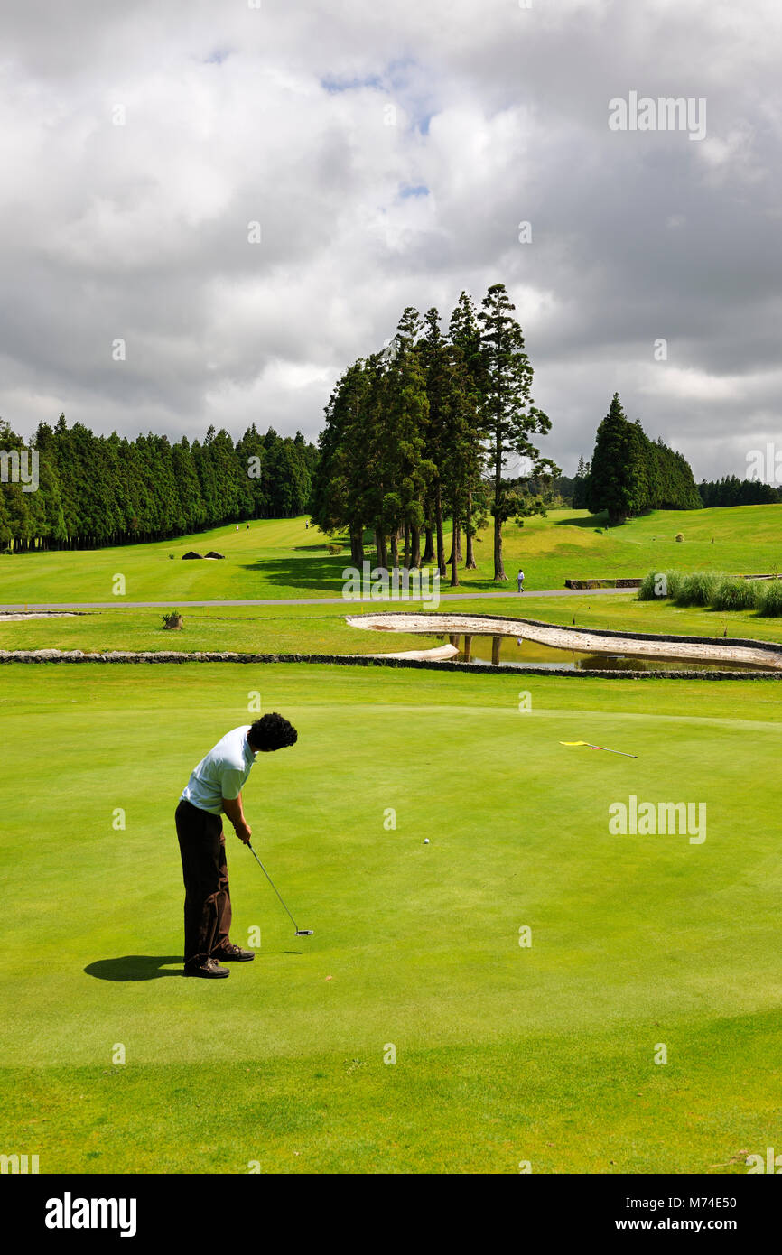 Terceira Golf Course, Azores islands, Portugal Stock Photo - Alamy