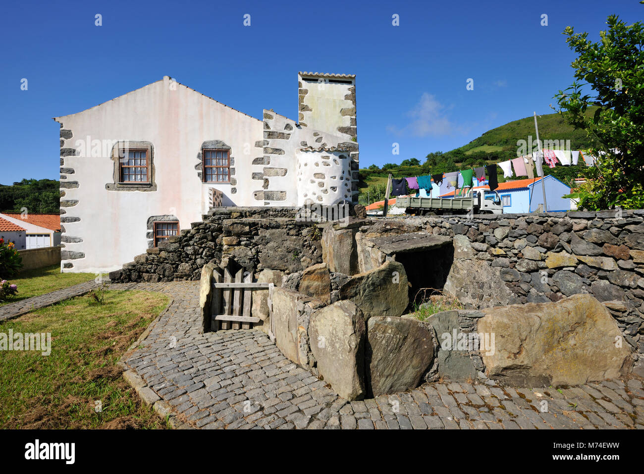 Traditional house. Lages das Flores, Flores island. Azores, Portugal