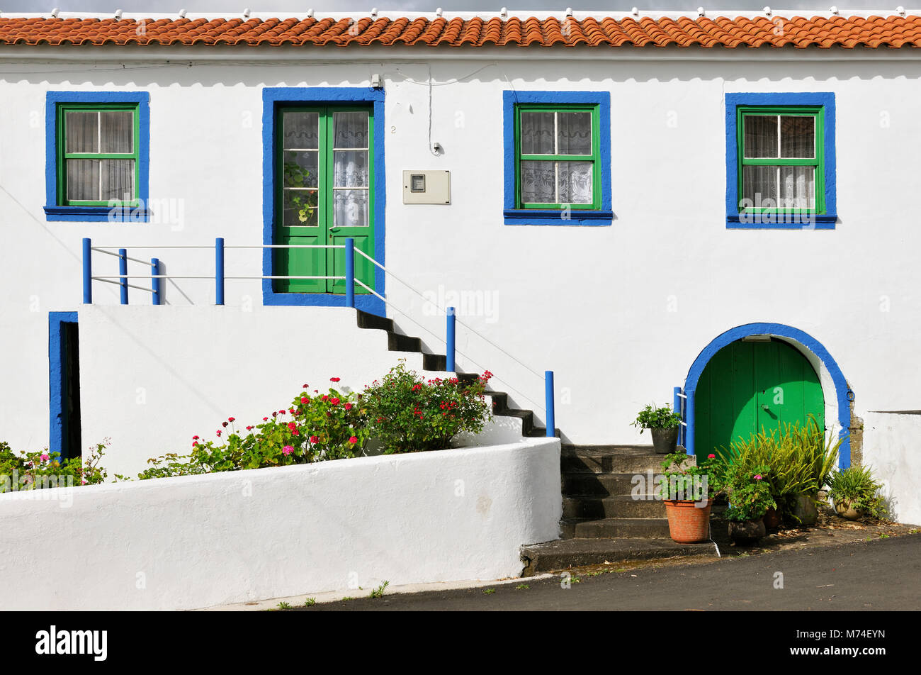 Traditional house of the Mosteiro village, Flores island. Azores