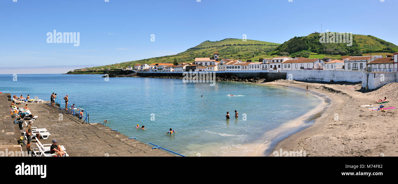 Beach at São Mateus (Praia), Graciosa island. Azores. Portugal Stock