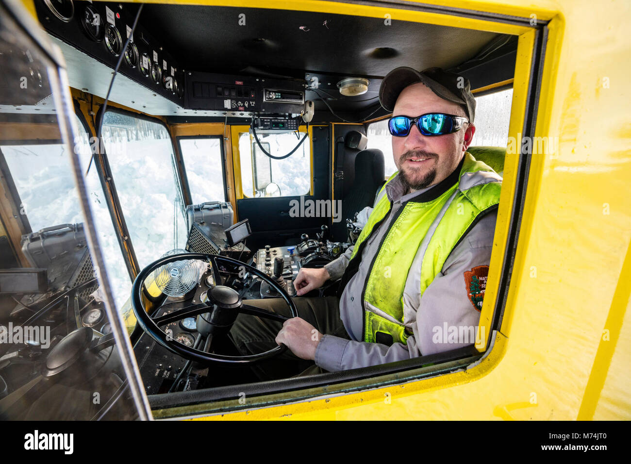 Brian B (Engineering Equipment Operator) inside the rotary blower Stock Photo Alamy
