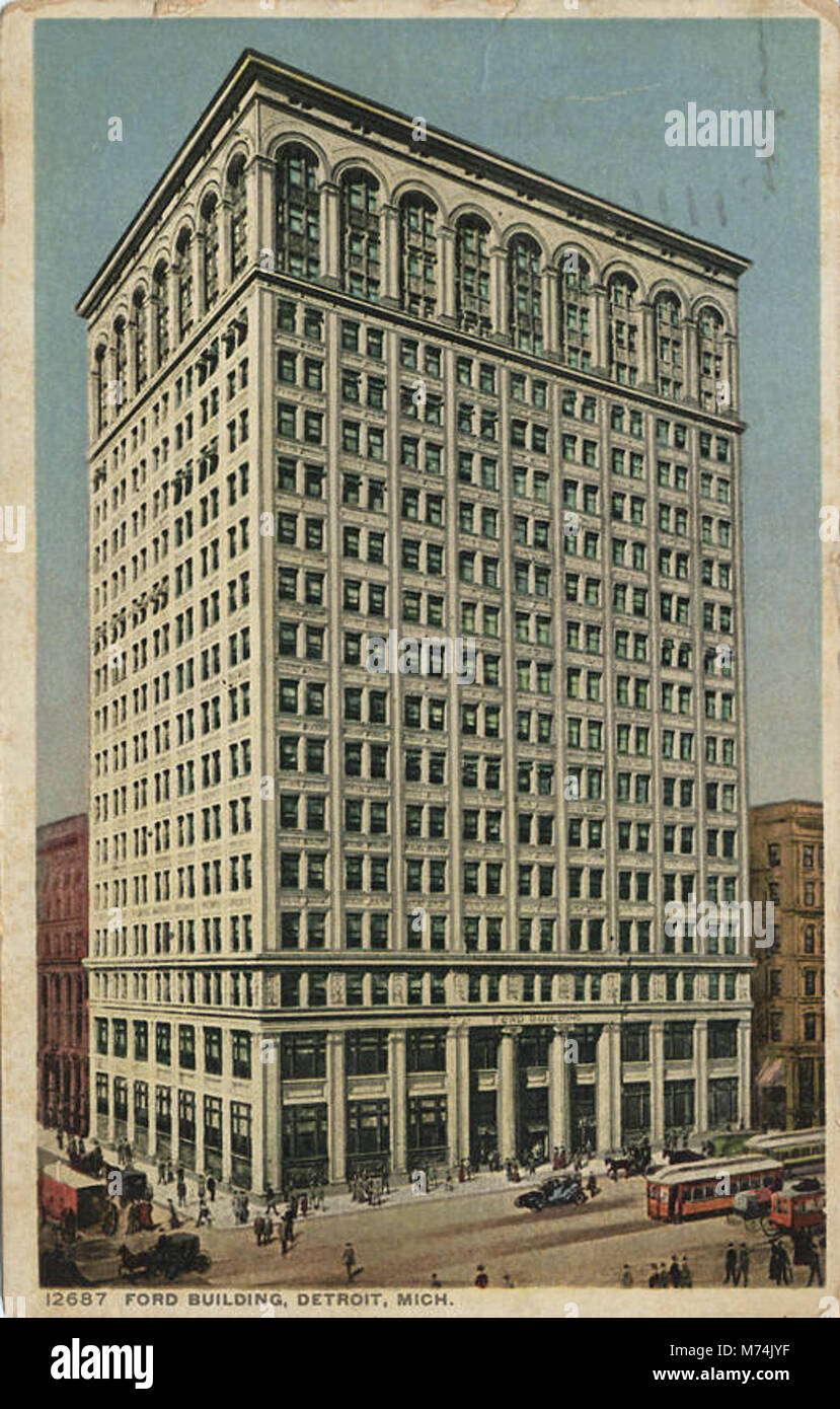 Ford Building, Detroit, Mich., Architects D.H. Burnham and Co. (NBY ...