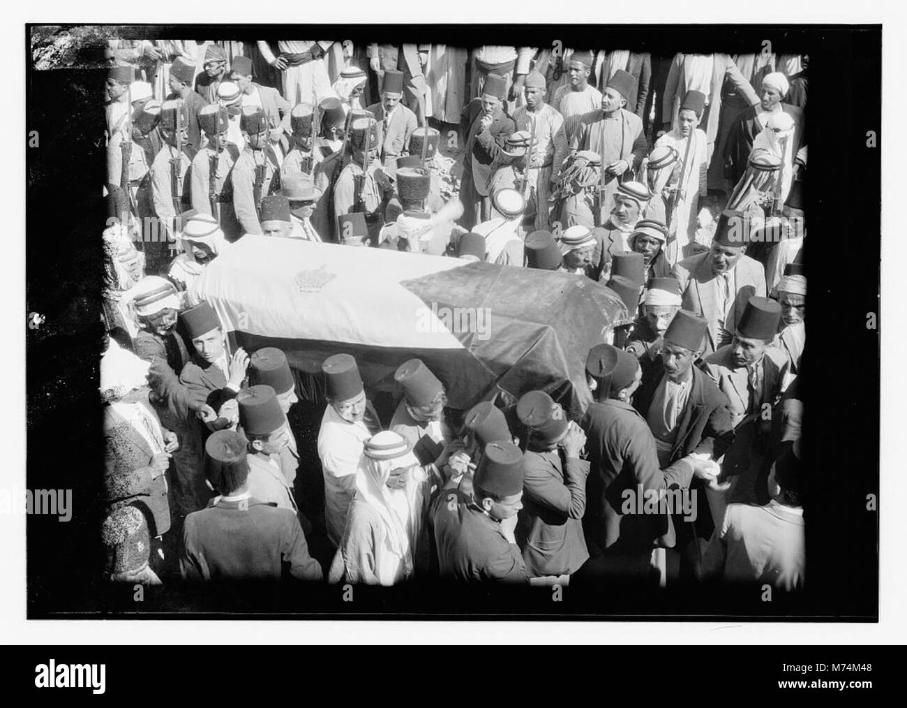 Funeral of King Hussein, Jerusalem, the casket LOC matpc.13451 Stock