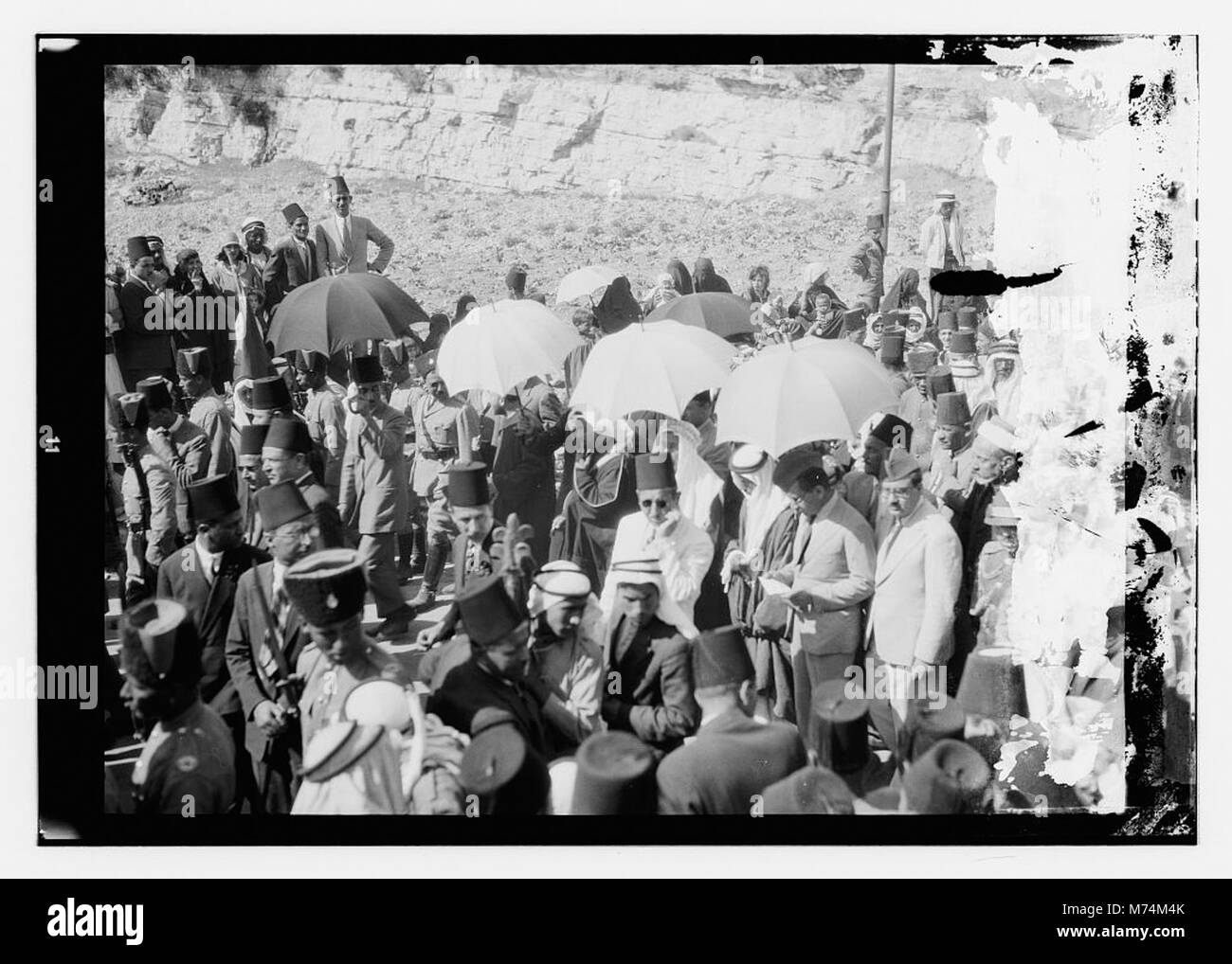 Funeral of King Hussein, Jerusalem LOC matpc.13456 Stock Photo Alamy