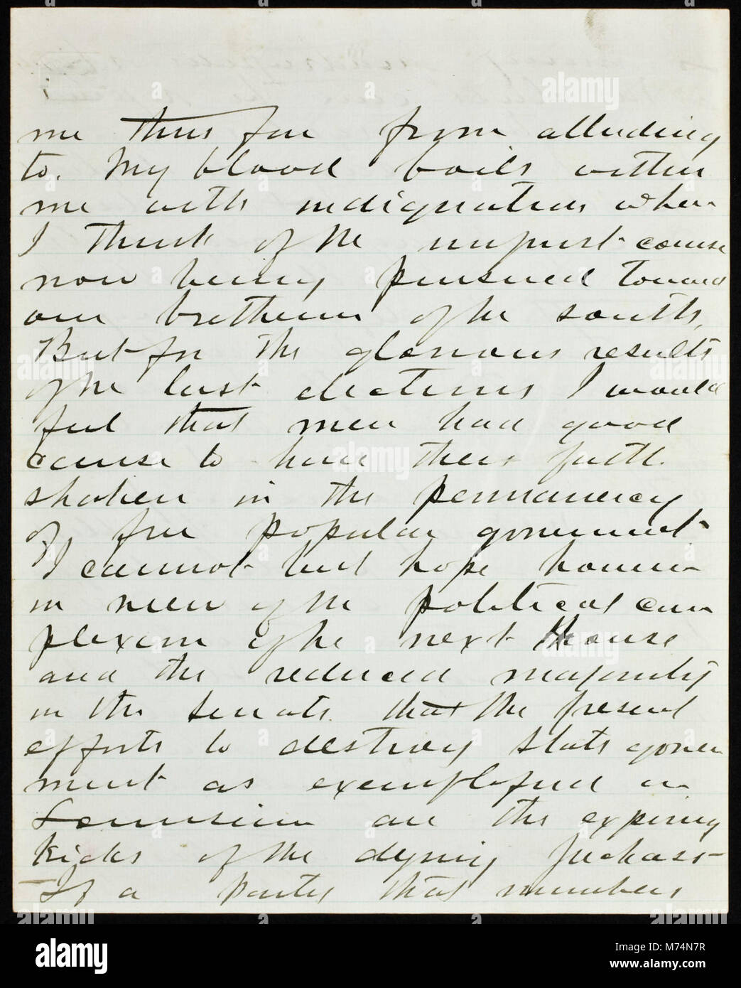 George A. Custer letter to Lawrence Barrett, 1875 (NBY 18185 Stock ...