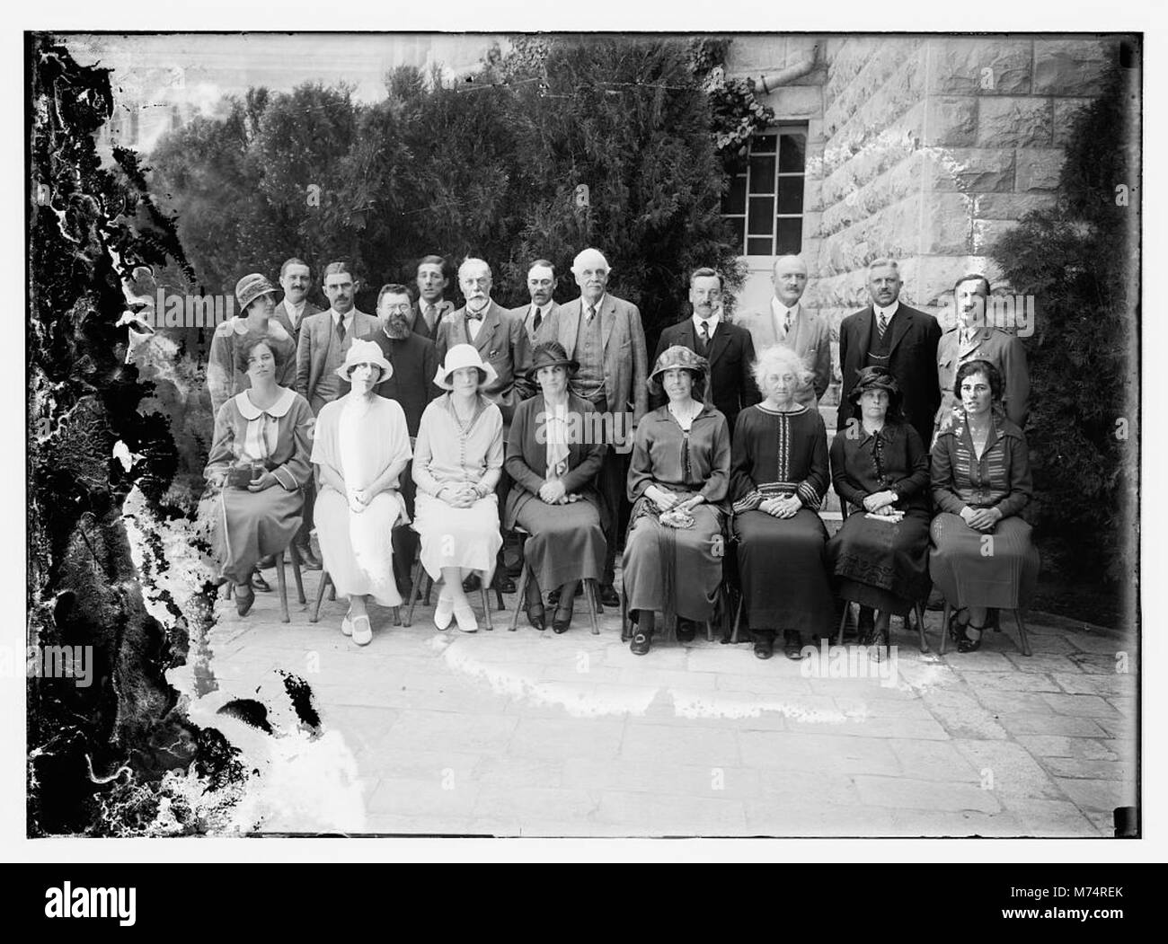 Group of important delegates to the opening ceremony of Hebrew