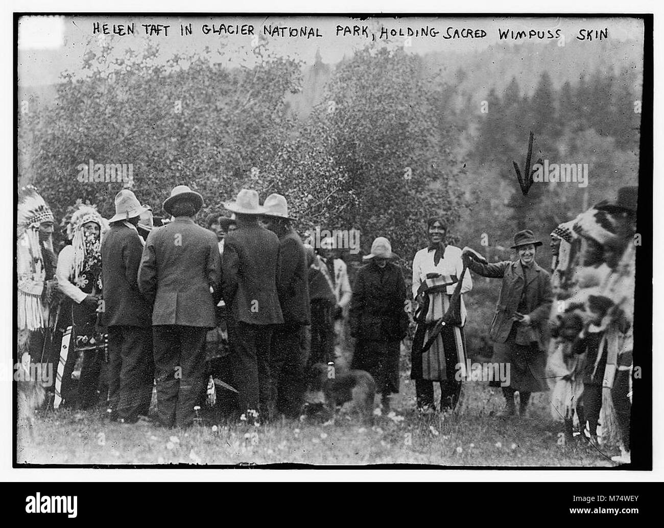 A photograph of Helen Taft, First Lady of the United States, visiting ...