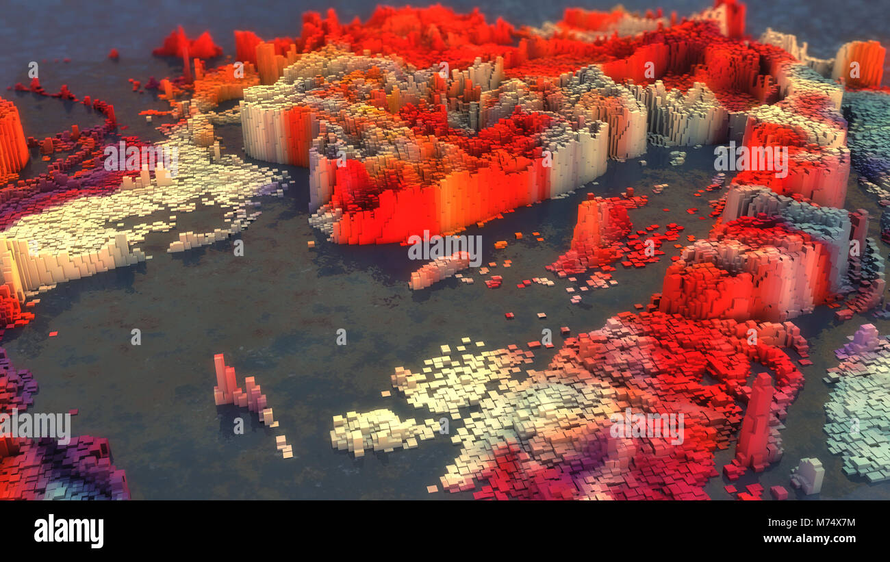 3D rendering. Abstract colorful background Stock Photo - Alamy