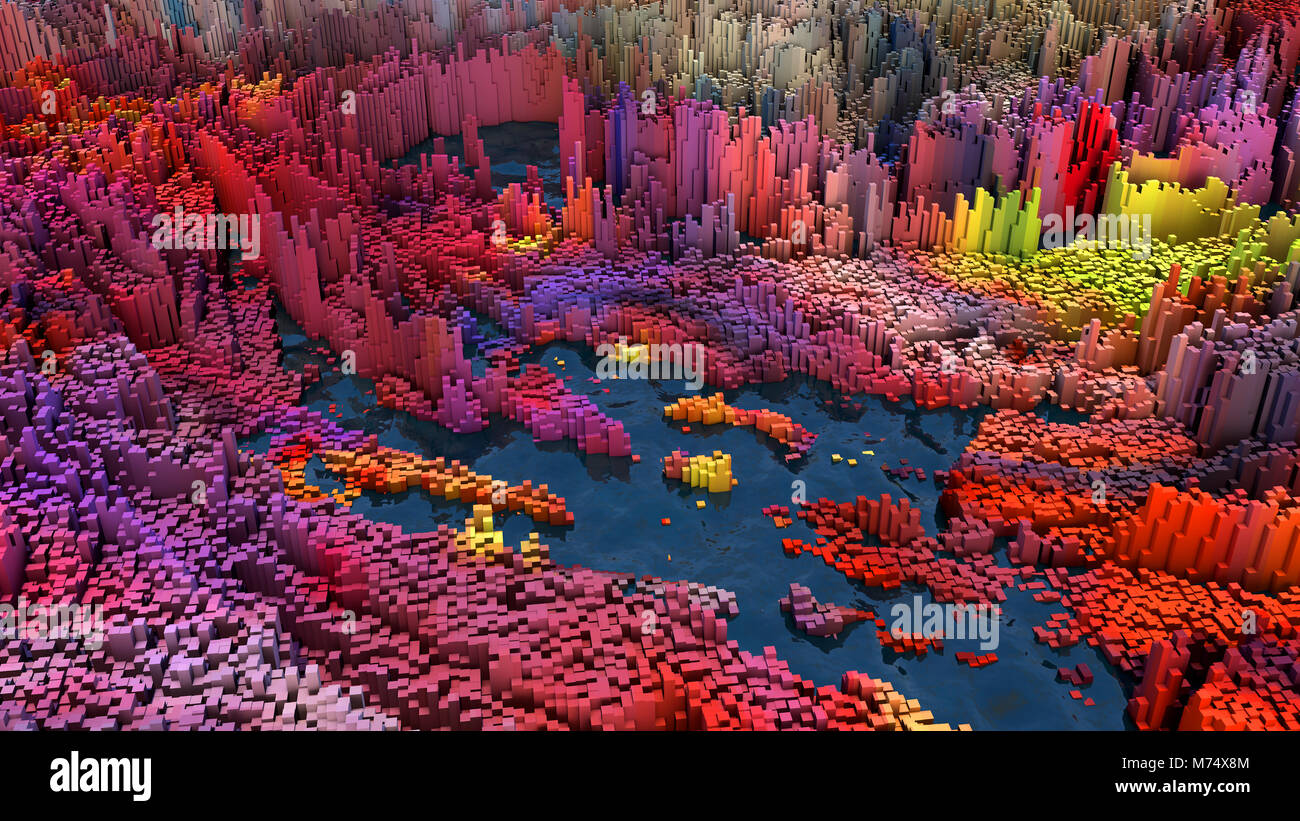 3D rendering. Abstract colorful background Stock Photo - Alamy