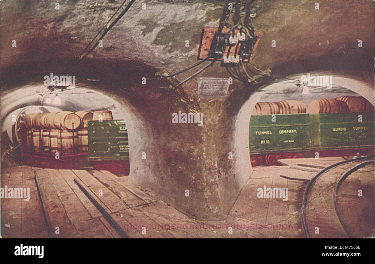 Illinois Underground Tunnel, Chicago (NBY 416235 Stock Photo Alamy