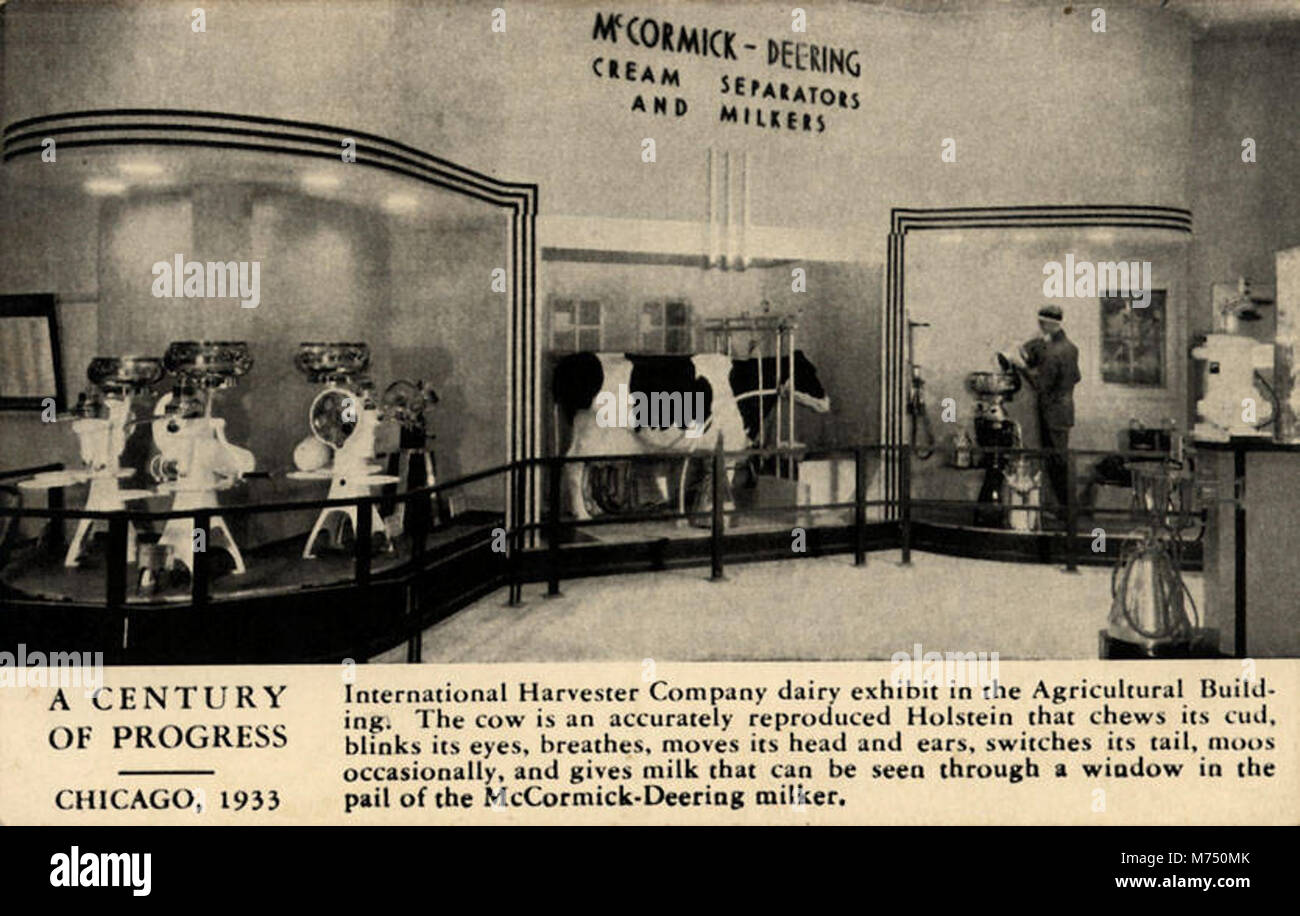 International Harvester Company Dairy Exhibit In The Agricultural