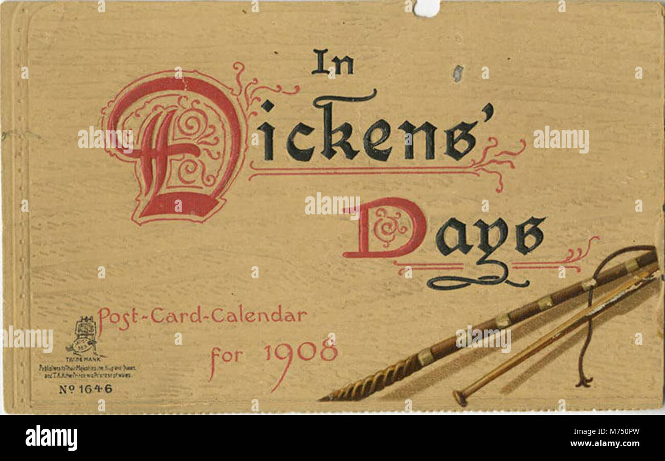 1908 calendar hi-res stock photography and images - Alamy
