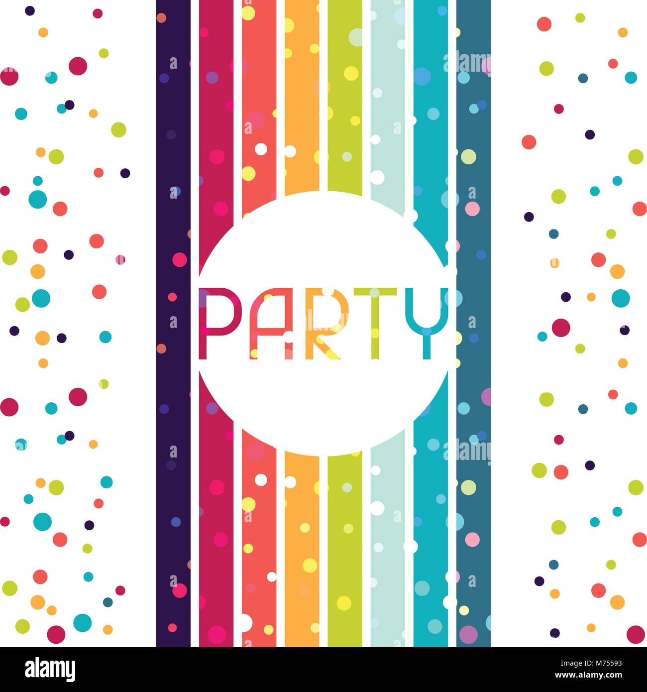 Holiday Celebration Background Design For Party Invitation Stock Vector