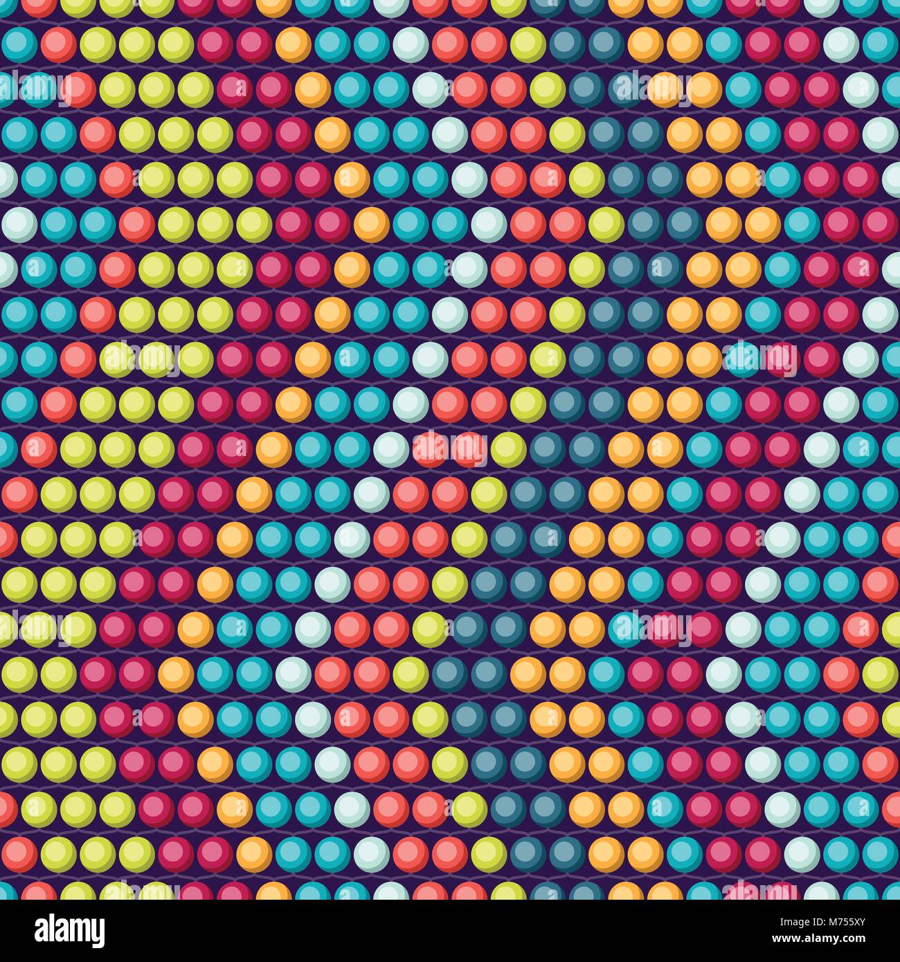 Ethnic african beads abstract color seamless pattern Stock Vector