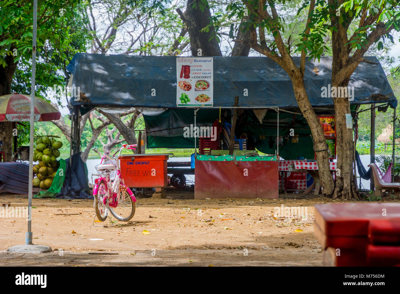 Local street food restaurant in Battambang, Cambodia Stock Photo Alamy