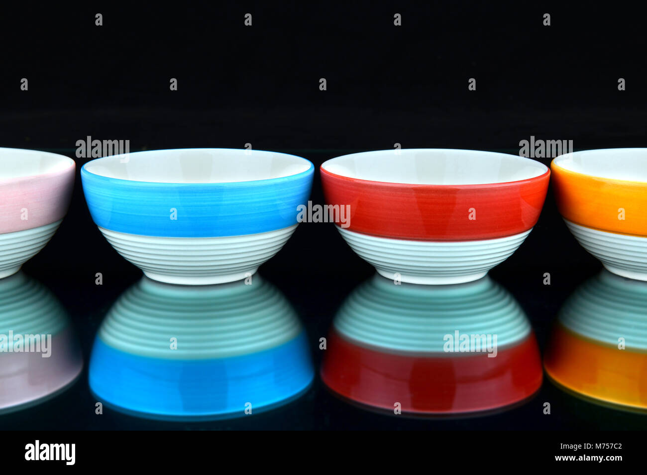 new collection of coceramic cup for the kitchen colorful life style Stock Photo