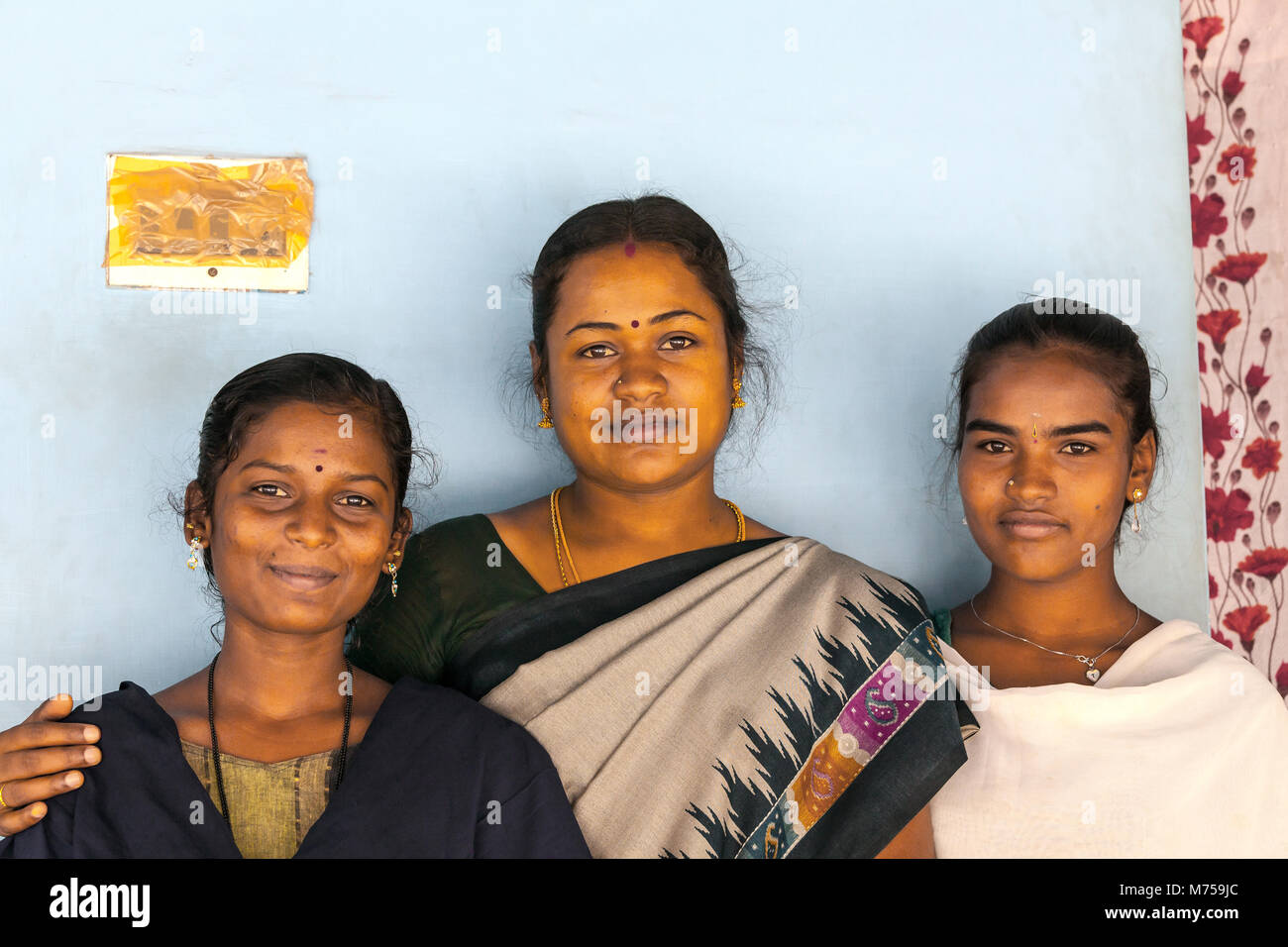 Tamil village women hi-res stock photography and images - Alamy