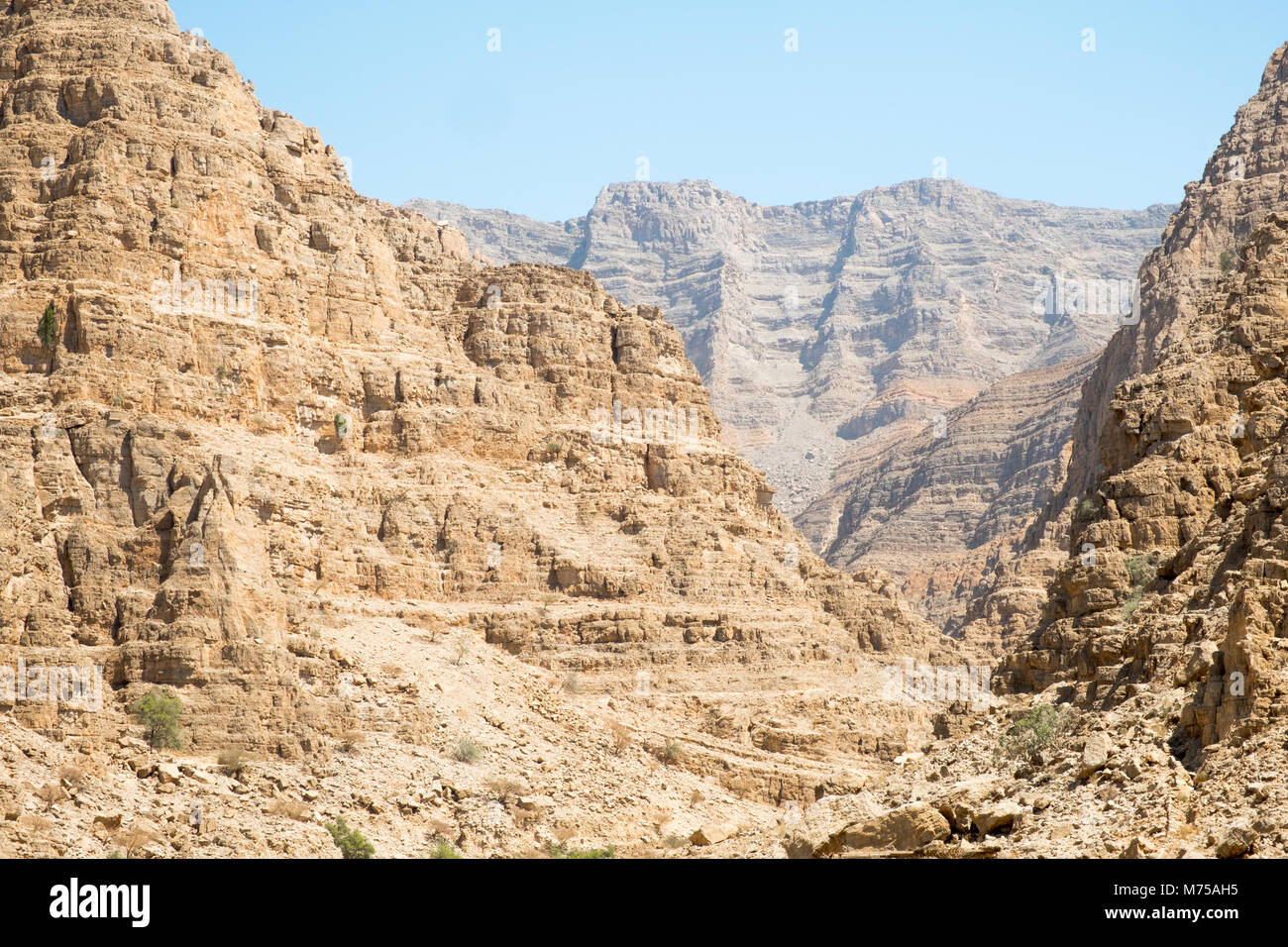 Road to Jebel Jais, Ras al Khaimah- United Arab Emirates Stock Photo ...