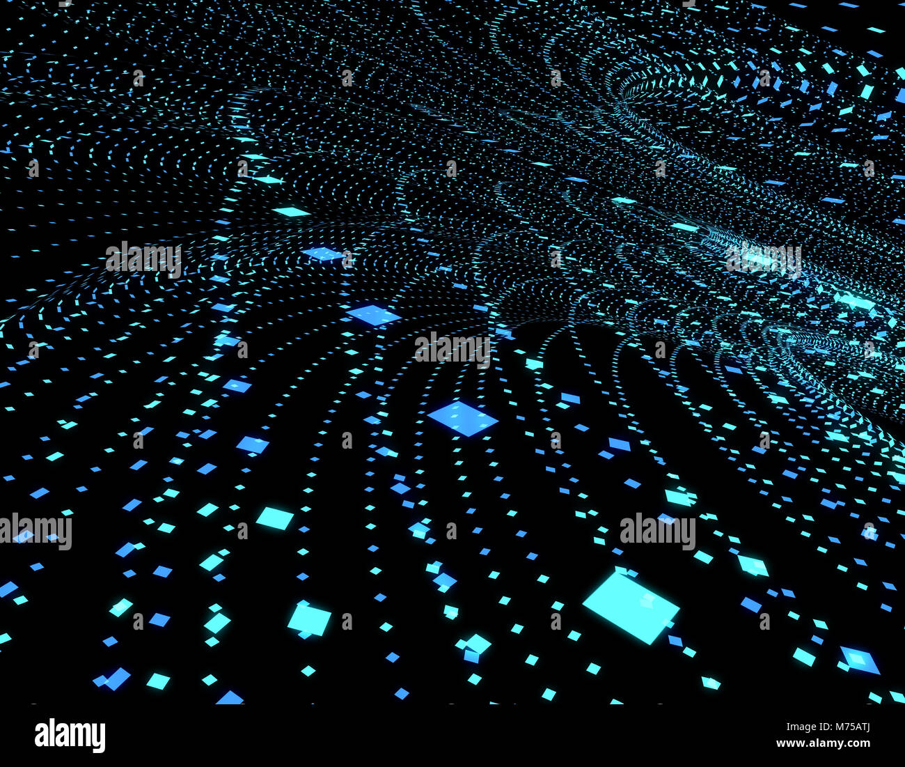 Spatial 3D Particles, Network Data Matrix, Future Technologies, Network ...