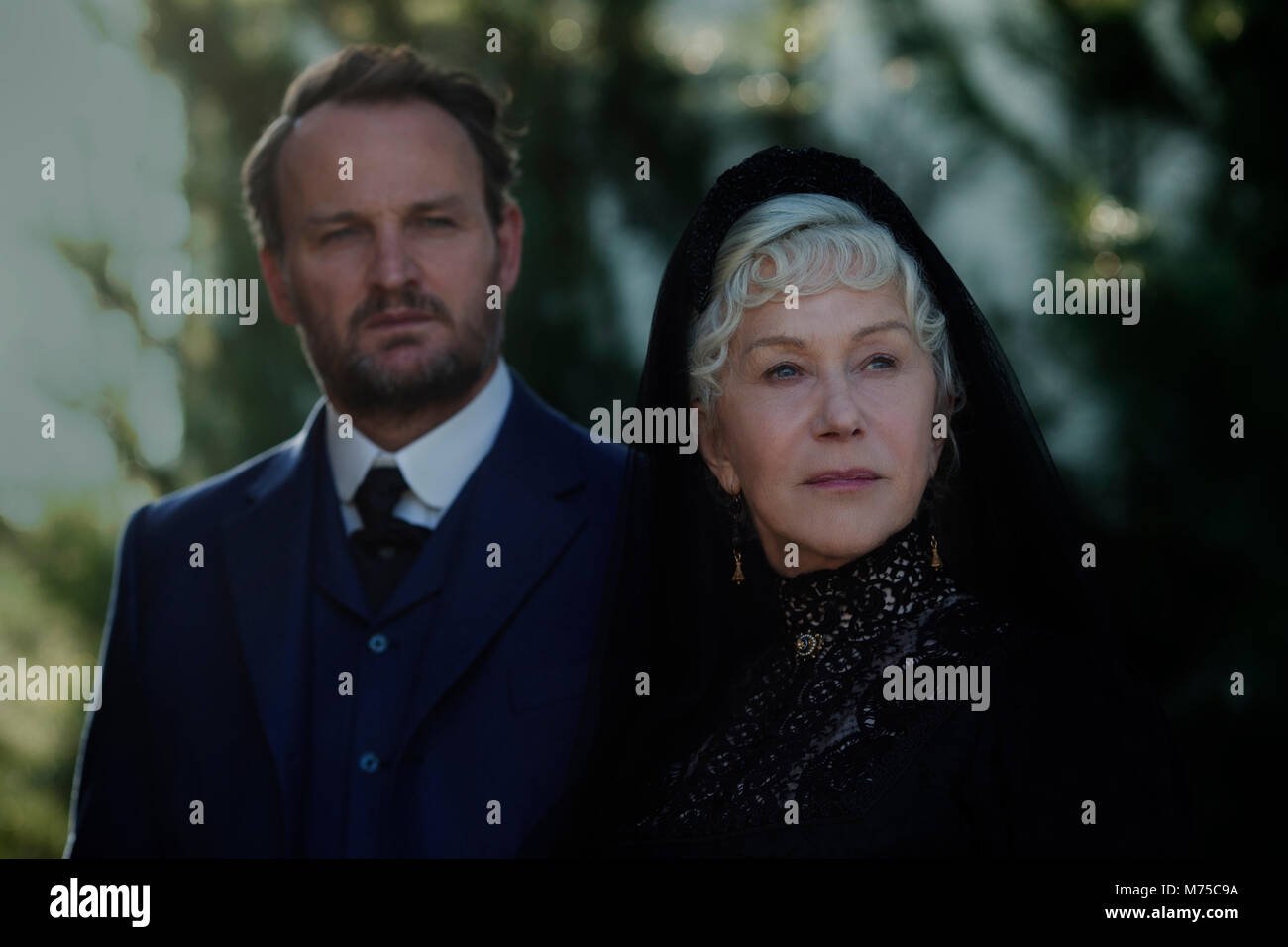 RELEASE DATE: February 2, 2018 TITLE: Winchester STUDIO: CBS Films DIRECTOR: Michael Spierig PLOT: Eccentric firearm heiress believes she is haunted by the souls of people killed by the Winchester repeating rifle. STARRING: HELEN MIRREN as Sarah Winchester, JASON CLARKE as Eric Price. (Credit Image: © CBS Films/Entertainment Pictures) Stock Photo