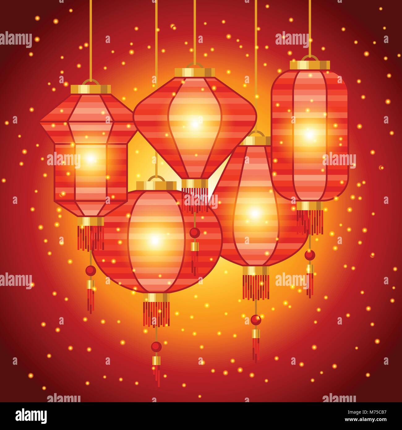 Chinese New Year Lanterns Design