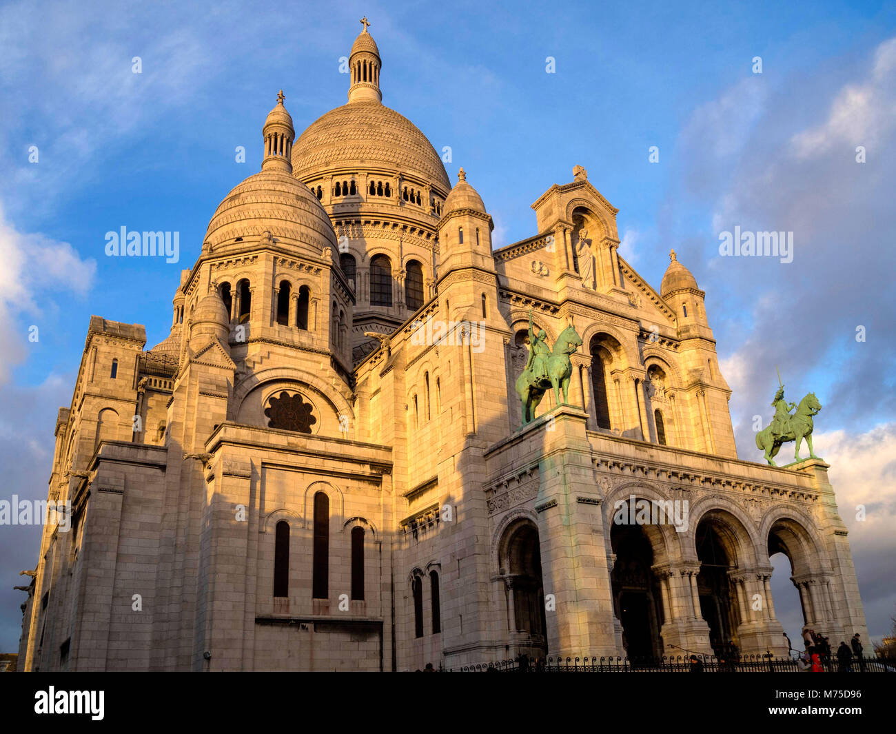 View of Basilica Sacre Coeur de Montmartre, Paris, France, Europe. Paris. Ile de France. France Stock Photo
