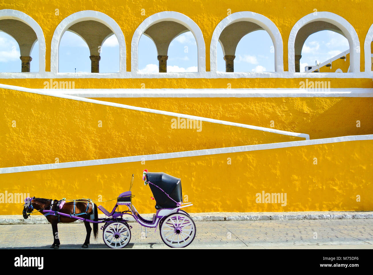 Convent of San Antonio De Padua, Izamal, Yucatan, Mexico Stock Photo