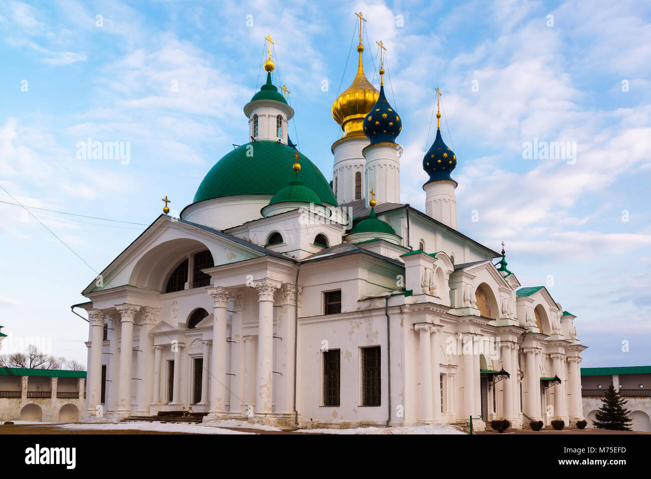 Cathedrals Spaso Yakovlevsky Monastery in a Rostov Veliky, Russia Stock Photo