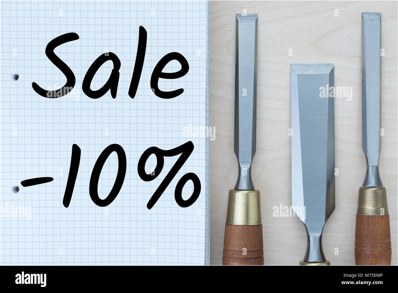 SALE with professional tools Stock Photo Alamy