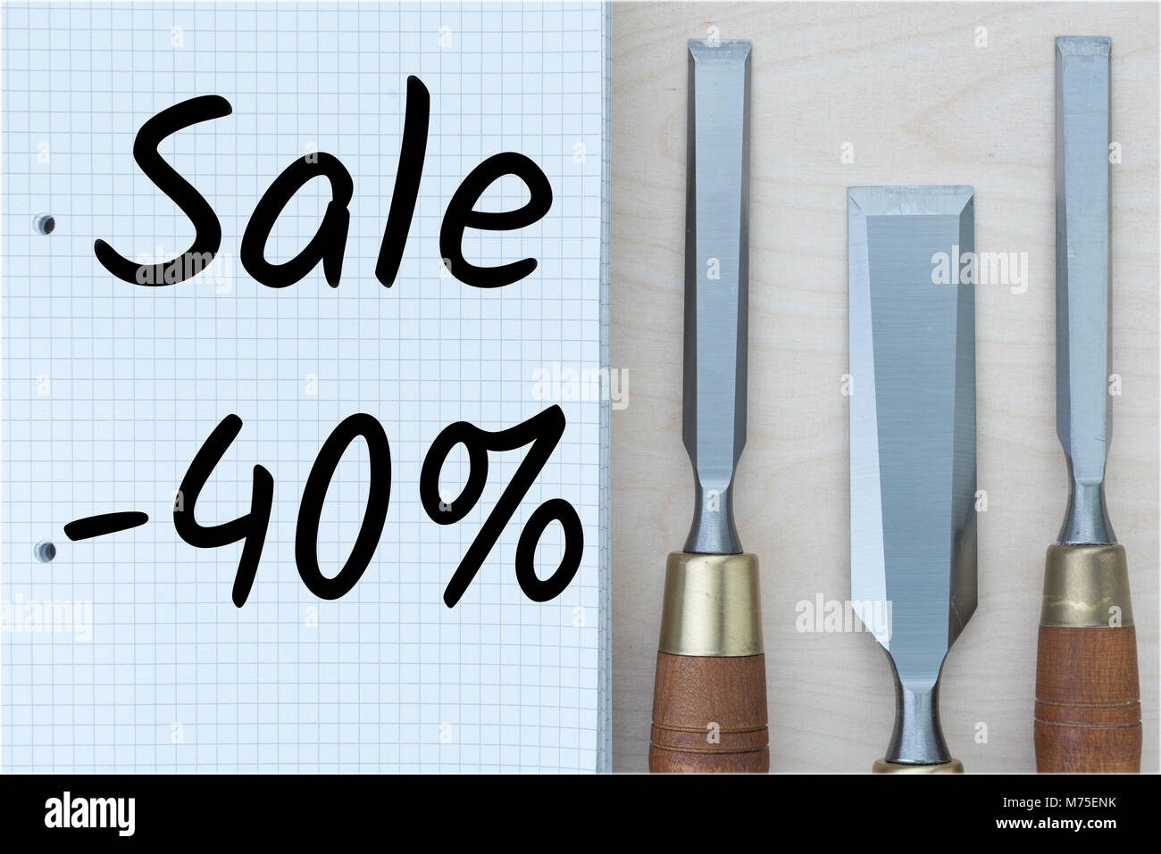 SALE with professional tools Stock Photo - Alamy