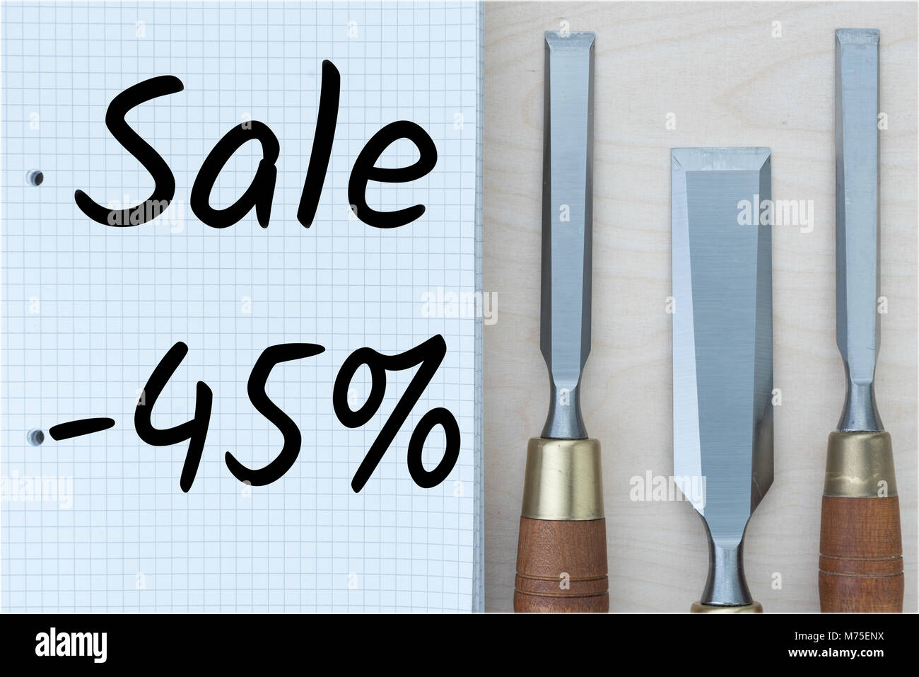 SALE with professional tools Stock Photo - Alamy
