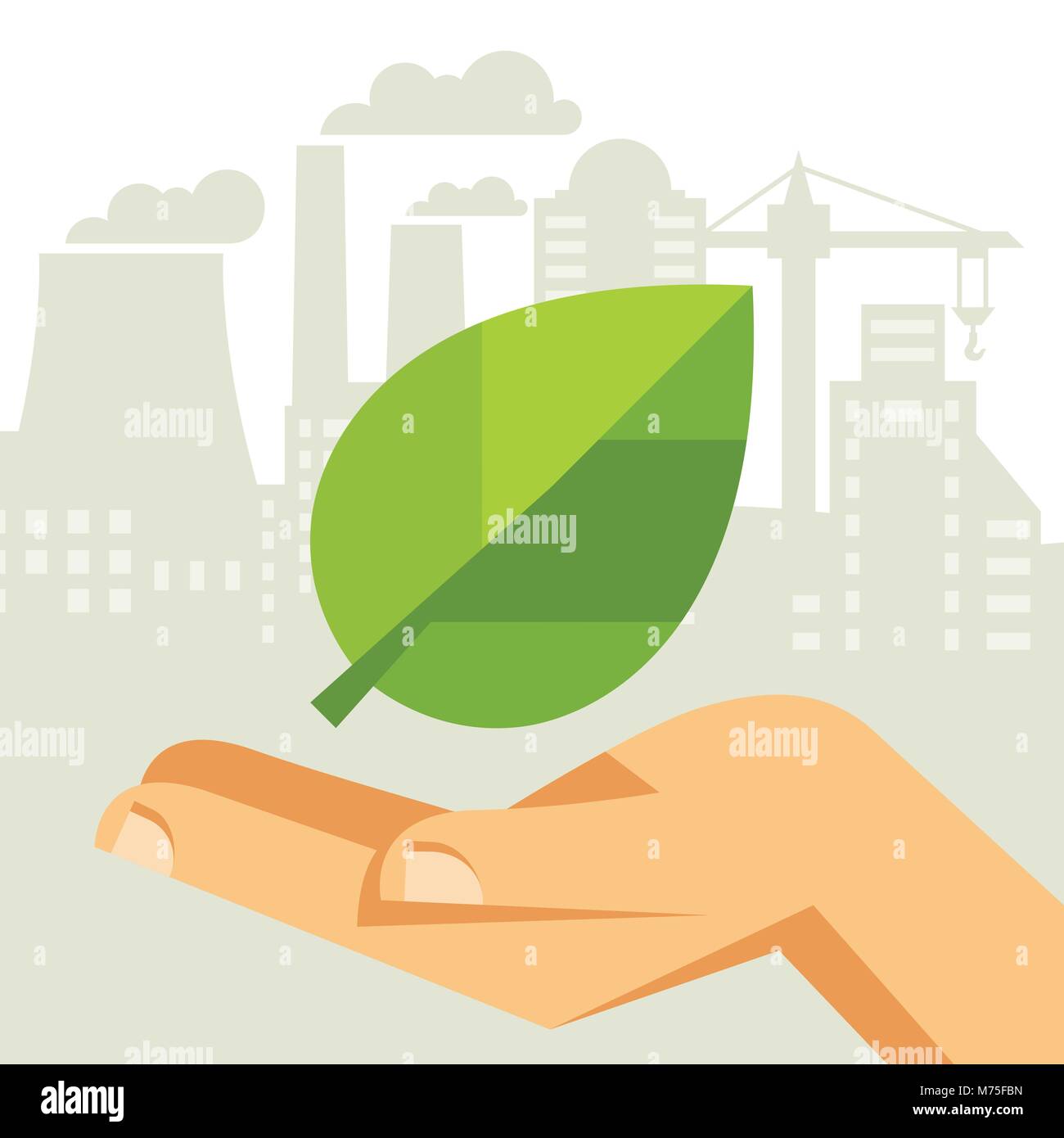 Ecology protection concept illustration Stock Vector Image & Art - Alamy
