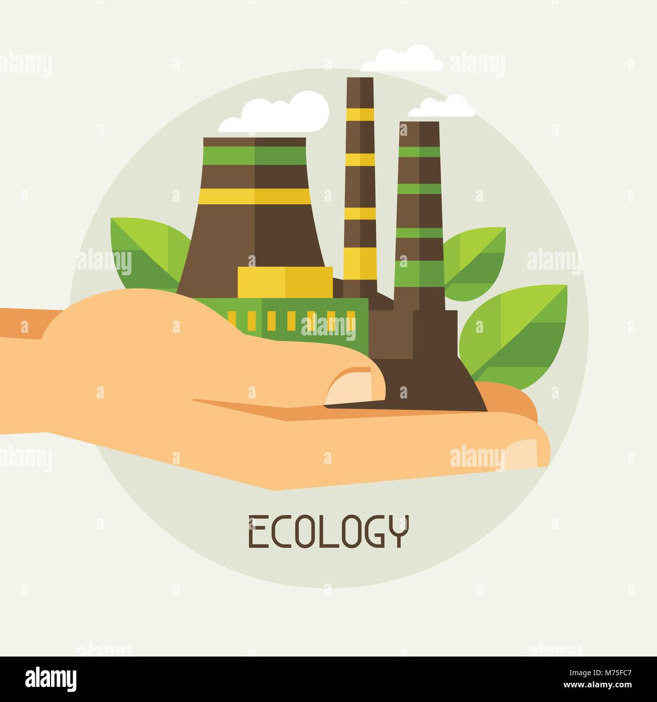 Ecology protection idea Stock Vector Images - Alamy